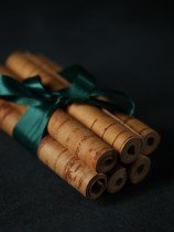 Bērza tāses rullīši galda piederumiem - 6gb.