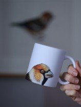 Pavāru mājas matēta keramikas krūze - Dižknābis