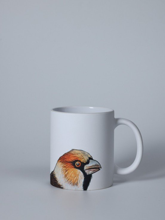 Pavāru mājas matēta keramikas krūze - Dižknābis