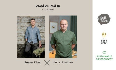 4-roku vakariņas ar Michelin Zaļās zvaigznes ieguvējiem-šefpavāriem &  "Soil Talks" diskusija