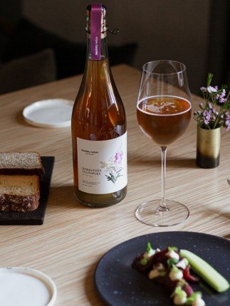 Fermented fireweed sparkling tea
