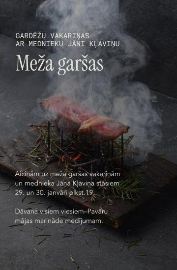 Meža Garšu Vakariņas: Savvaļas Veltes & Briedis