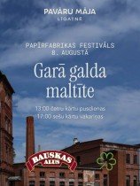 Long Table Dinner at the Līgatne Paper Mill 