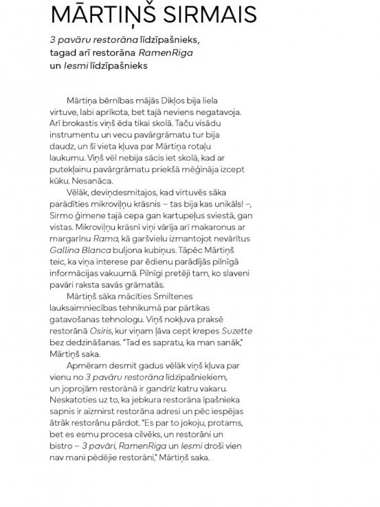 3 Pavāru Restorāns – The Good Shall Grow!