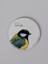 Coaster with Great Tit Illustration