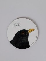 Coaster with Starling Illustration