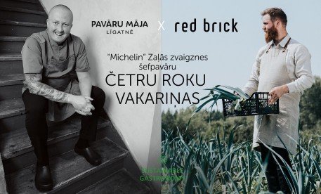 4 roku vakariņas ar "Red Brick" šefpavāru Arnoru Ingi Bjarkasonu